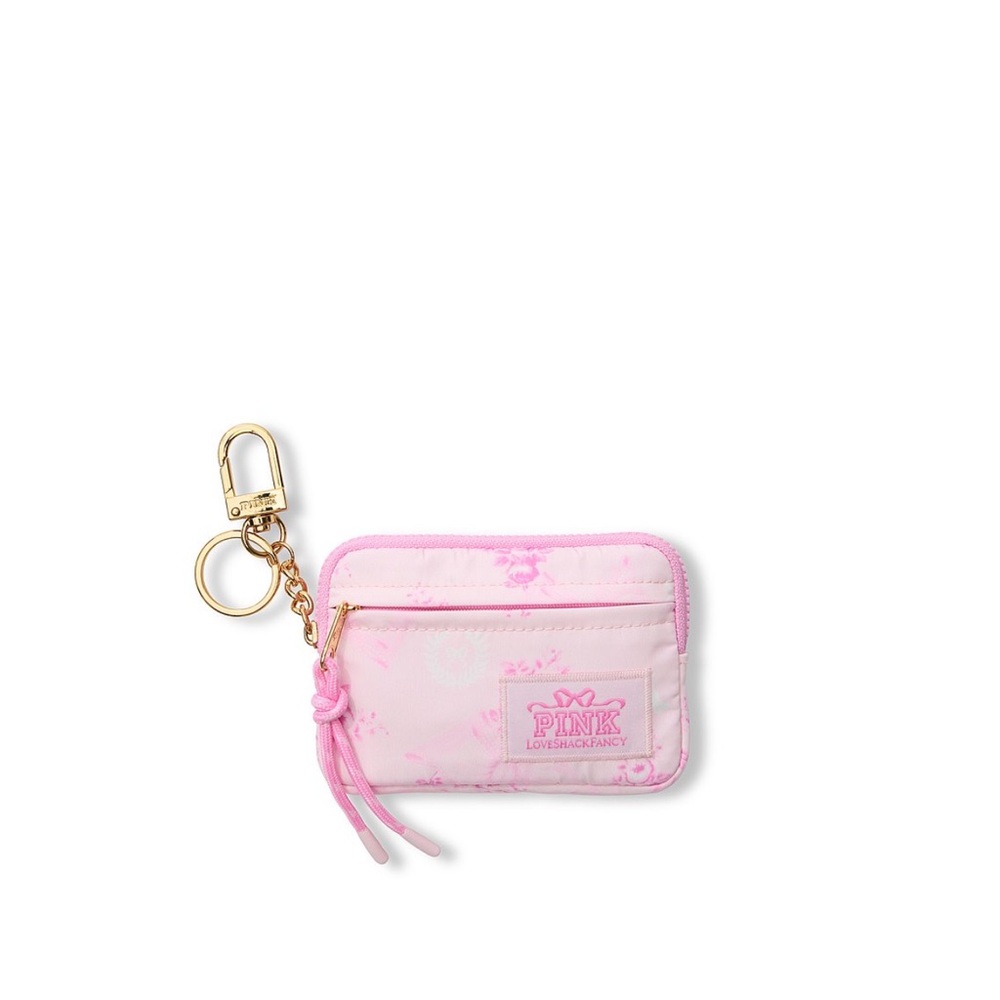 🔑 🎀Victoria's Secret Pink LoveShackFancy ID key ring